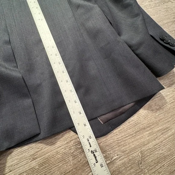 Theory Sport Coat Mens 42 R Gray Modern 2 Button Blazer Jacket Lined Performance